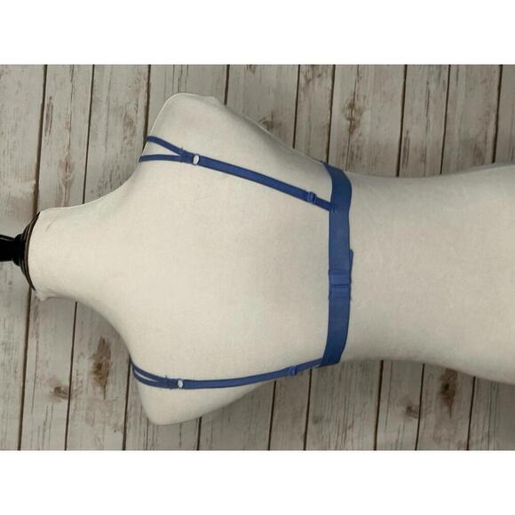 PINK Victoria's Secret multicolored lace wireless triangle bralette Siz… - Picture 4 of 5